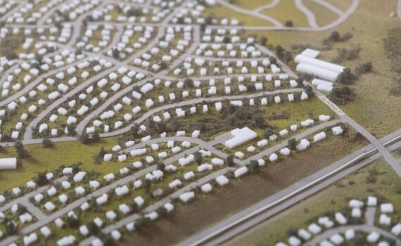 suburban scale model